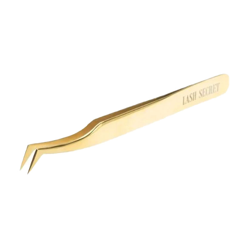 Пінцет Lash Secret L, золото, 1 шт (m000206)